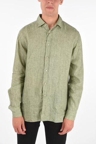 ID Camicia a Maniche Lunghe in Lino 