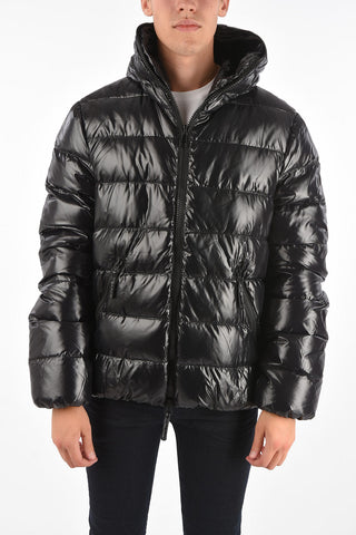Coated Fabric DIONISIO Ful-Zipped Down Jacket