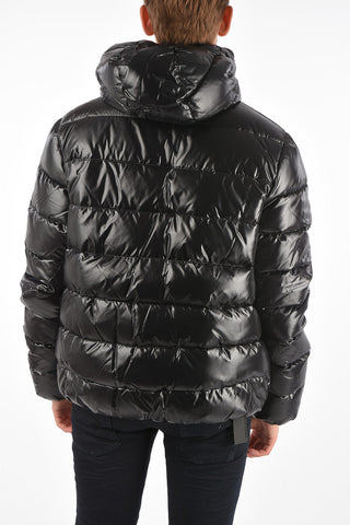 Coated Fabric DIONISIO Ful-Zipped Down Jacket