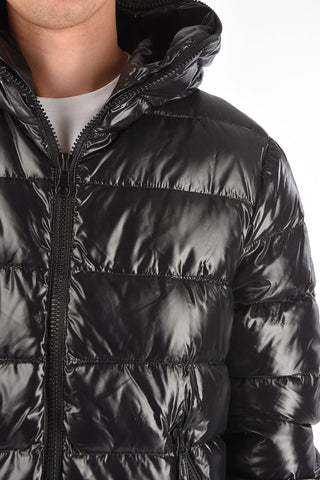 Coated Fabric DIONISIO Ful-Zipped Down Jacket