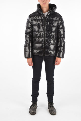 Coated Fabric DIONISIO Ful-Zipped Down Jacket