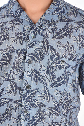 ID Hidden Closure Notched Collar Shirt