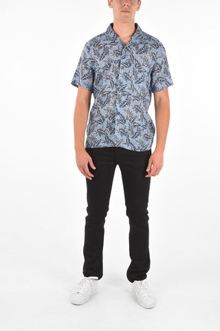 ID Hidden Closure Notched Collar Shirt