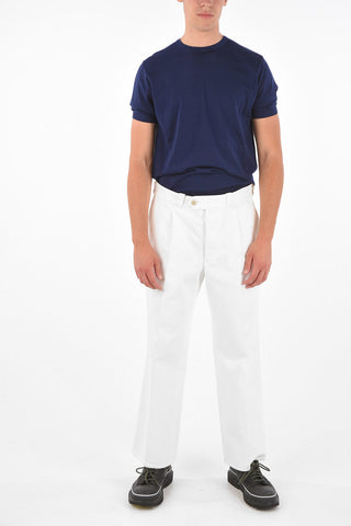 Single Pleat Wide Leg Jeans