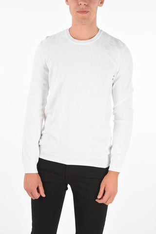 COLLECTION Logo Embroidered Crewneck Sweater