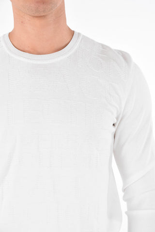 COLLECTION Logo Embroidered Crewneck Sweater