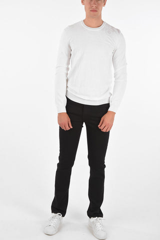 COLLECTION Logo Embroidered Crewneck Sweater