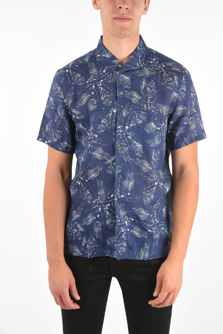 ID Camicia Slim Fit in Lino Stampato 