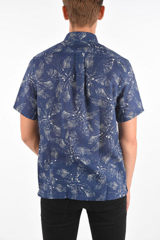 ID Camicia Slim Fit in Lino Stampato 
