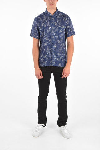 ID Camicia Slim Fit in Lino Stampato 