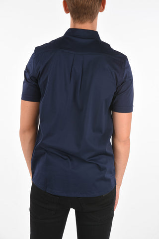 Stretchy-cotton Polo T-shirt with Breast Pocket