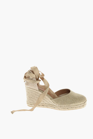 Espadrillas lace-up CARINA con zeppa 9cm