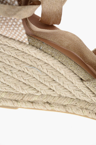 Espadrillas lace-up CARINA con zeppa 9cm