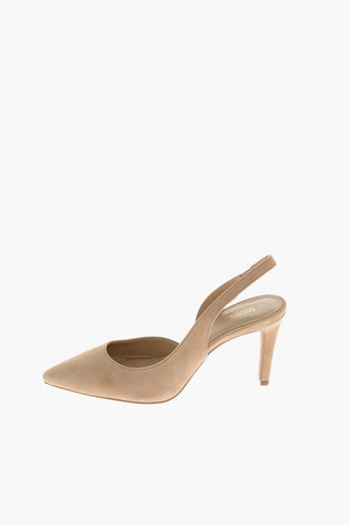 8.5cm Suede leather LUCILLE Slingback pumps