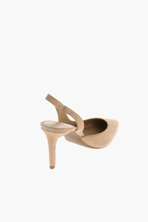 8.5cm Suede leather LUCILLE Slingback pumps