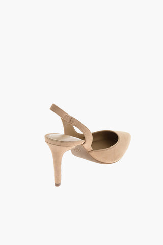 8.5cm Suede leather LUCILLE Slingback pumps