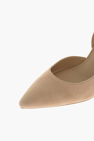 8.5cm Suede leather LUCILLE Slingback pumps