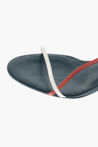 7cm leather BARE Ankle-strap sandals