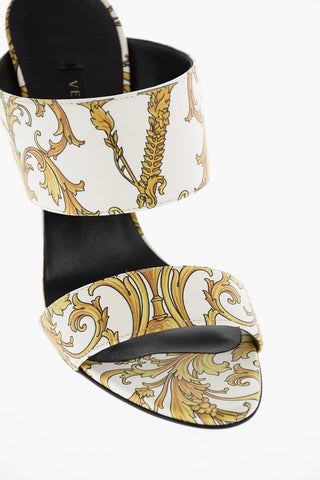 9.5cm printed leather Sandals