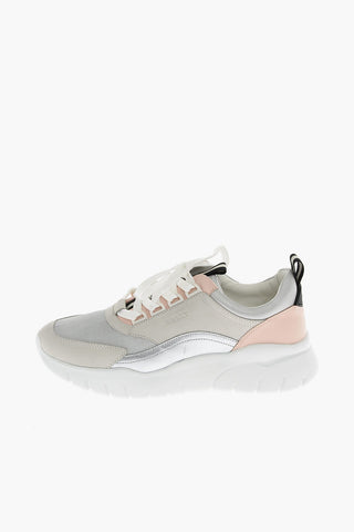 Leather and fabric BITTI Sneakers