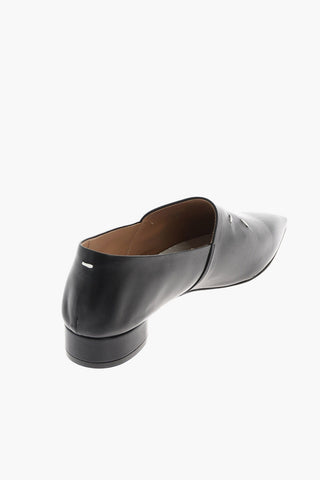 MM22 leather Point Toe loafers