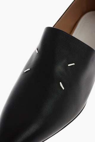 MM22 leather Point Toe loafers