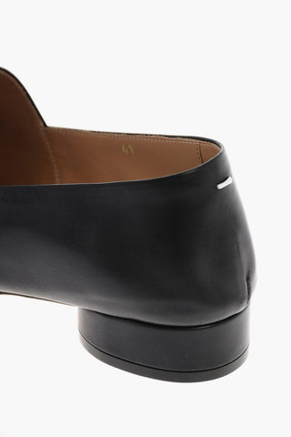 MM22 leather Point Toe loafers