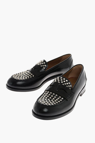leather MONTEZUPIK loafers with studs