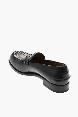 leather MONTEZUPIK loafers with studs