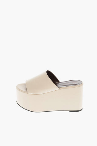 11cm leather platform sandals