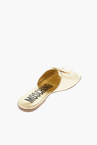 COUTURE! Metallic leather Slides