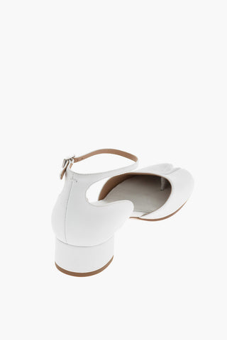 MM22 leather TABI Ankle-strap sandals