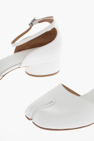 MM22 leather TABI Ankle-strap sandals