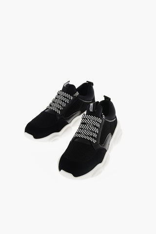 COUTURE! Leather and fabric TEDDY Sneakers