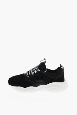 COUTURE! Leather and fabric TEDDY Sneakers