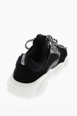 COUTURE! Leather and fabric TEDDY Sneakers