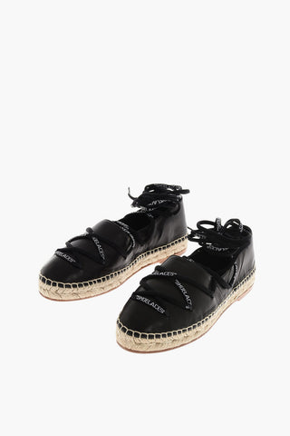 Leather lace-up Espadrilles