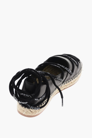 Leather lace-up Espadrilles