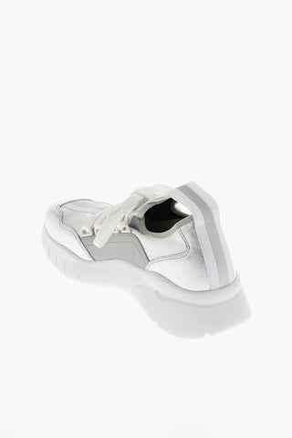 metallic leather BISE 267 sneakers