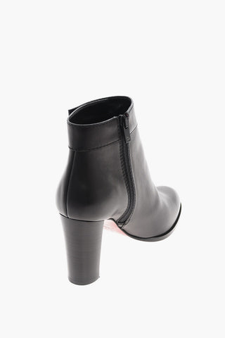 Tronchetto JANIS in pelle con chiusura zip 9.5cm