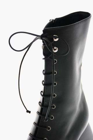 Stivaletti BULLA lace up in pelle 9cm
