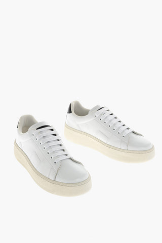 MM22 Leather Sneakers with Platform