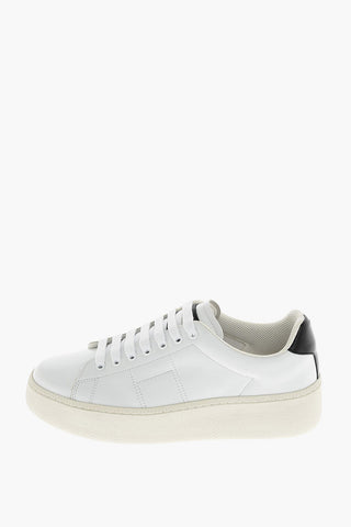 MM22 Leather Sneakers with Platform
