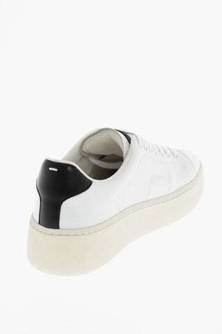MM22 Leather Sneakers with Platform