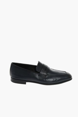 EZ TAILORING Leather L'ASOLA Bit Loafers with Rubber Sole