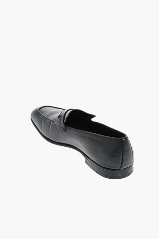 EZ TAILORING Leather L'ASOLA Bit Loafers with Rubber Sole
