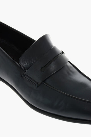 EZ TAILORING Leather L'ASOLA Bit Loafers with Rubber Sole