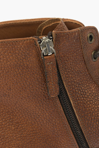 Leather BOWLING Ankle Boot