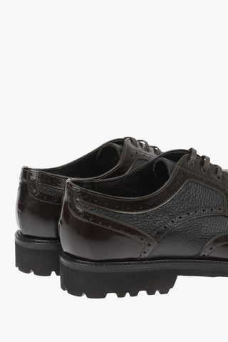 Leather Derby with Broguing
