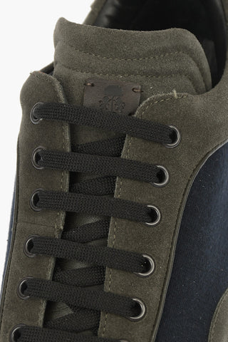 Fabric and Leather Sneakers